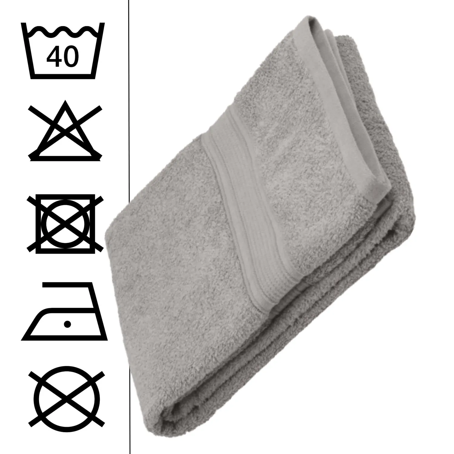 STOF Lagune serviette de bain 50x90 cm taupe coton bio