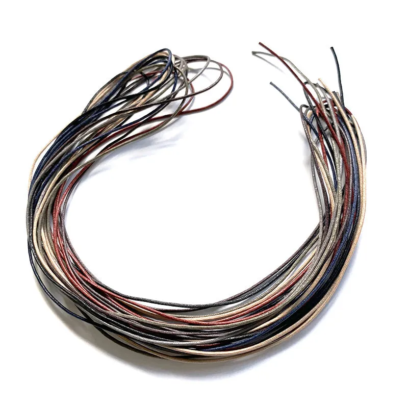 Yoko Saito cordon ciré ultra-fin 1mm noir au 10cm