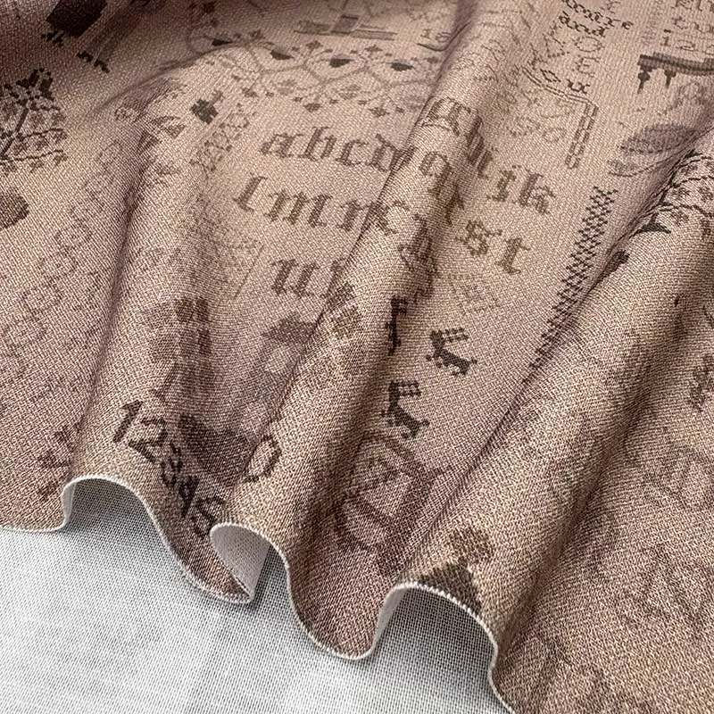 Yoko Saito 2026-03-A10 coupon coton 28x35 cm marron