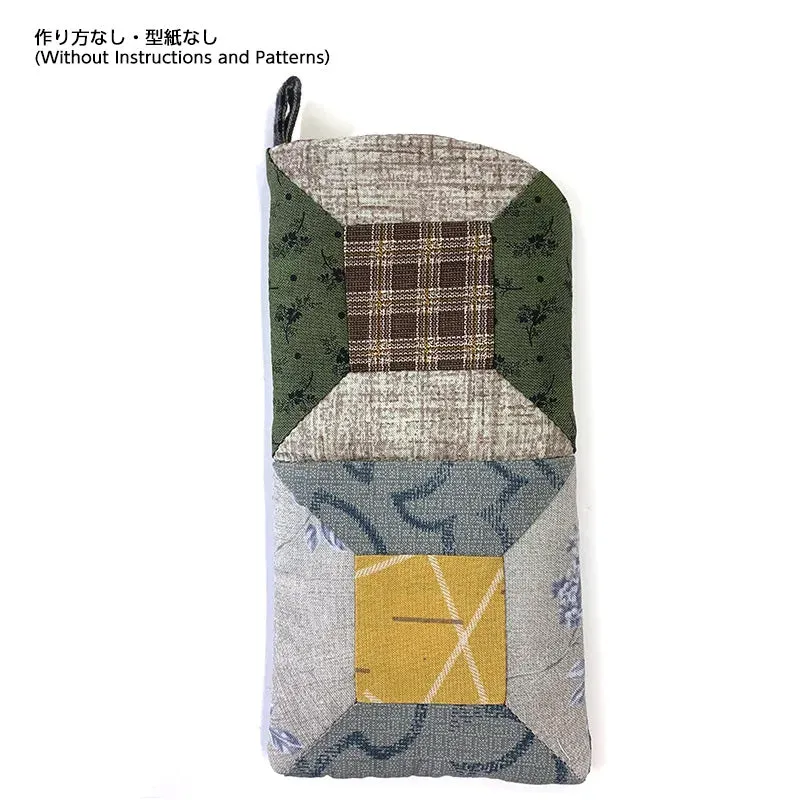 Yoko Saito Spool kit étui à lunettes patchwork 9x18 cm