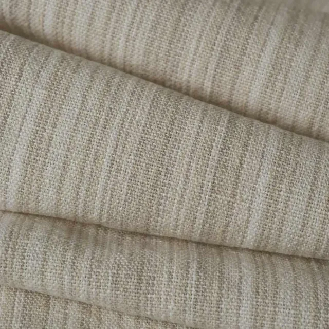 French General Duchemin Bisque tissu ameublement lin 137 cm