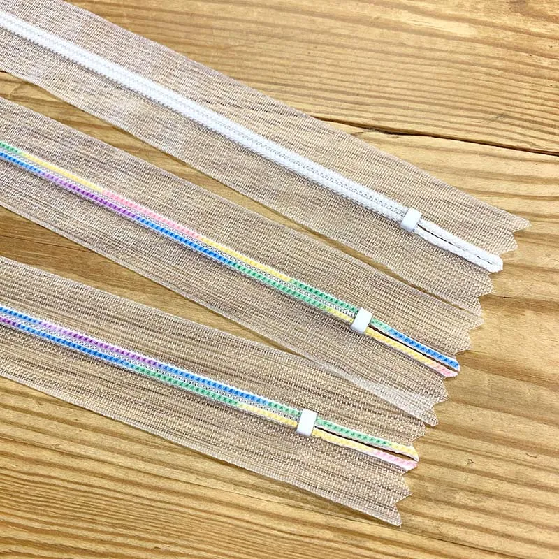 Yoko Saito Skeleton Zipper fermeture éclair 20 cm transparent
