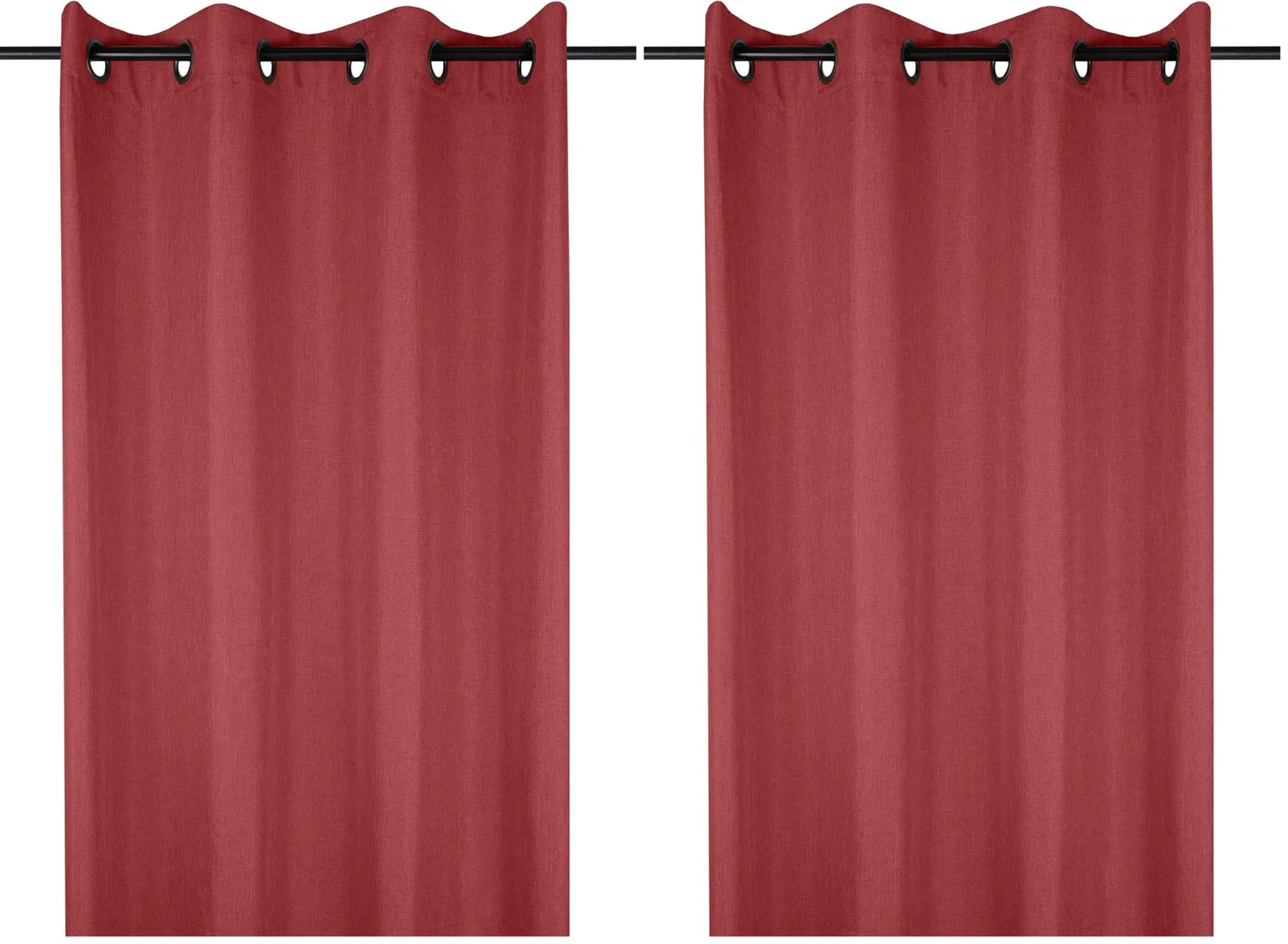 STOF Bea rideau 140x260 cm carmin polyester 1 panneau