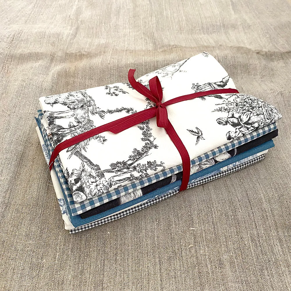 French General Toile Vichy Bundle tissu coton lot 6 yards