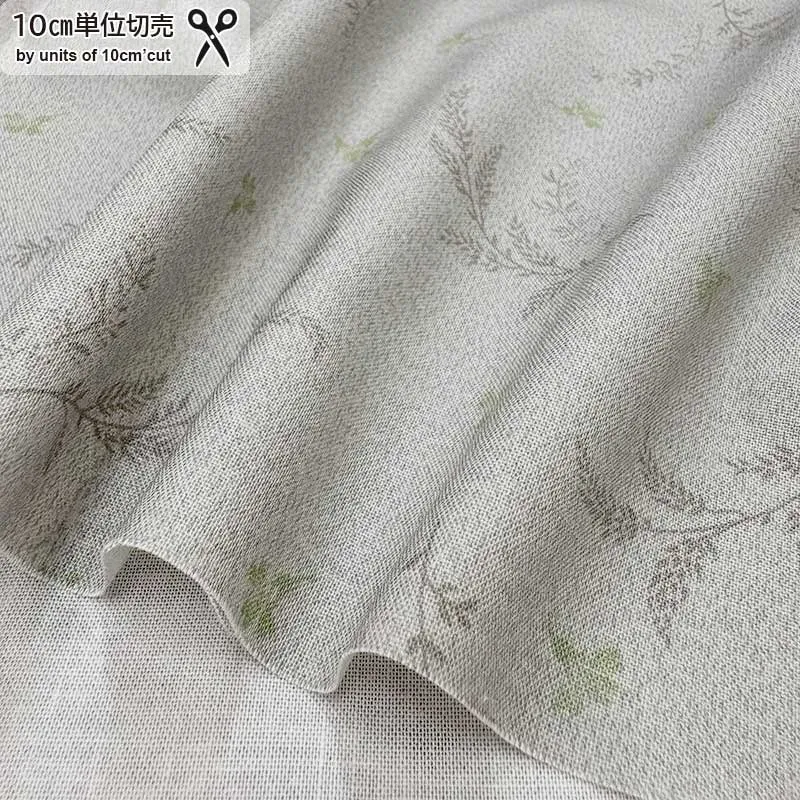 Yoko Saito 2026-05-A11 tissu patchwork coton fleurs vertes