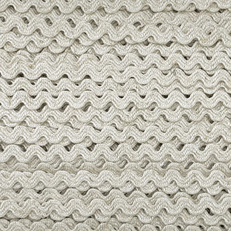 Yoko Saito ruban Yamamichi lin 8 mm zigzag naturel