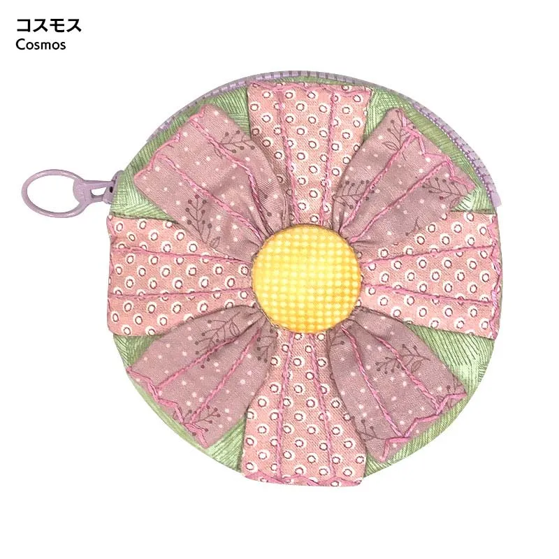 Yoko Saito Flower kit porte-monnaie tournesol zip 11 cm