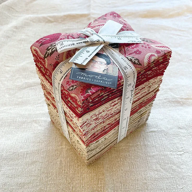 French General Rouenneries Trois fat quarters coton 38 pièces