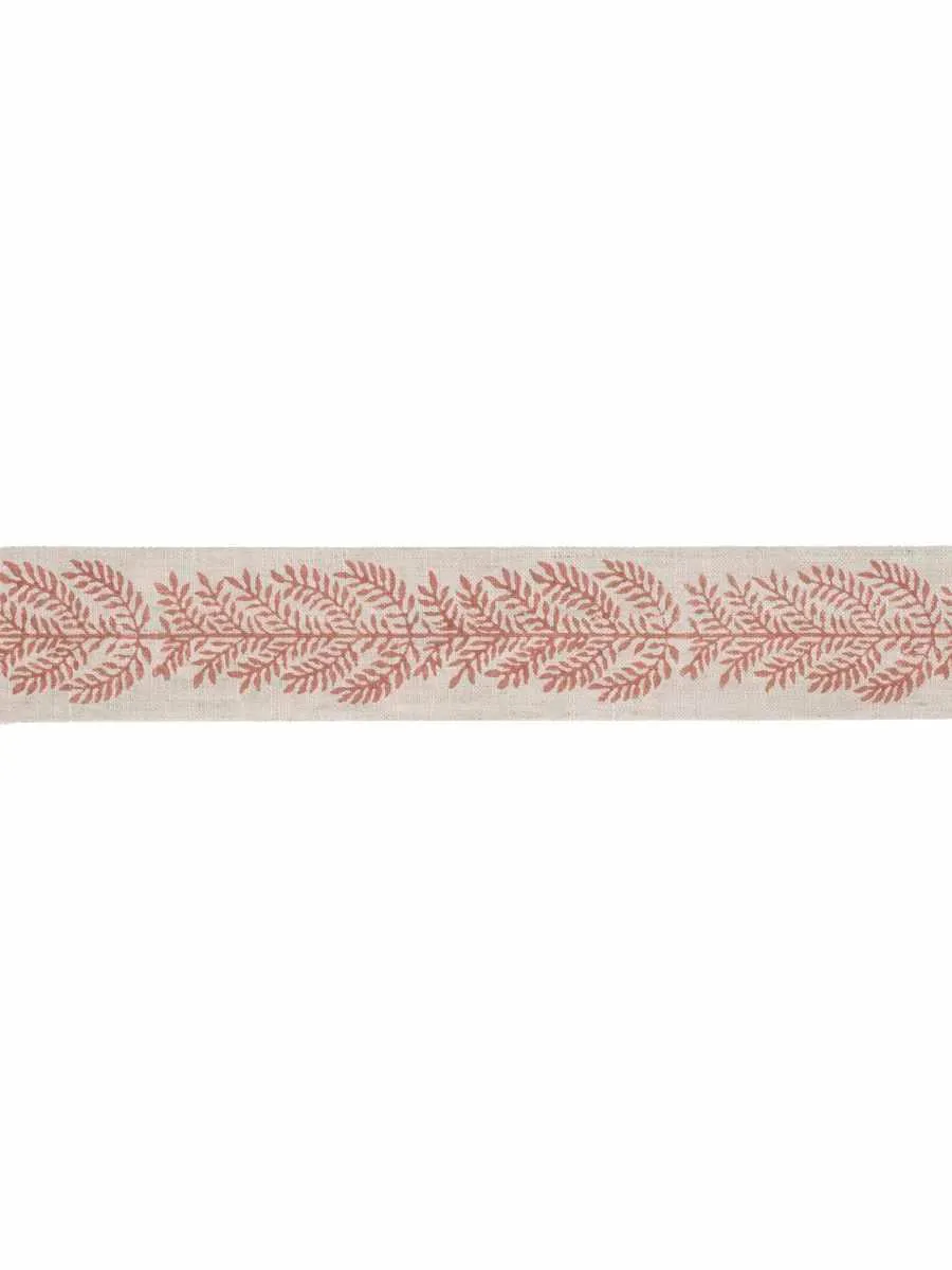 French General Juneau Coral galon 100% lin 6 cm
