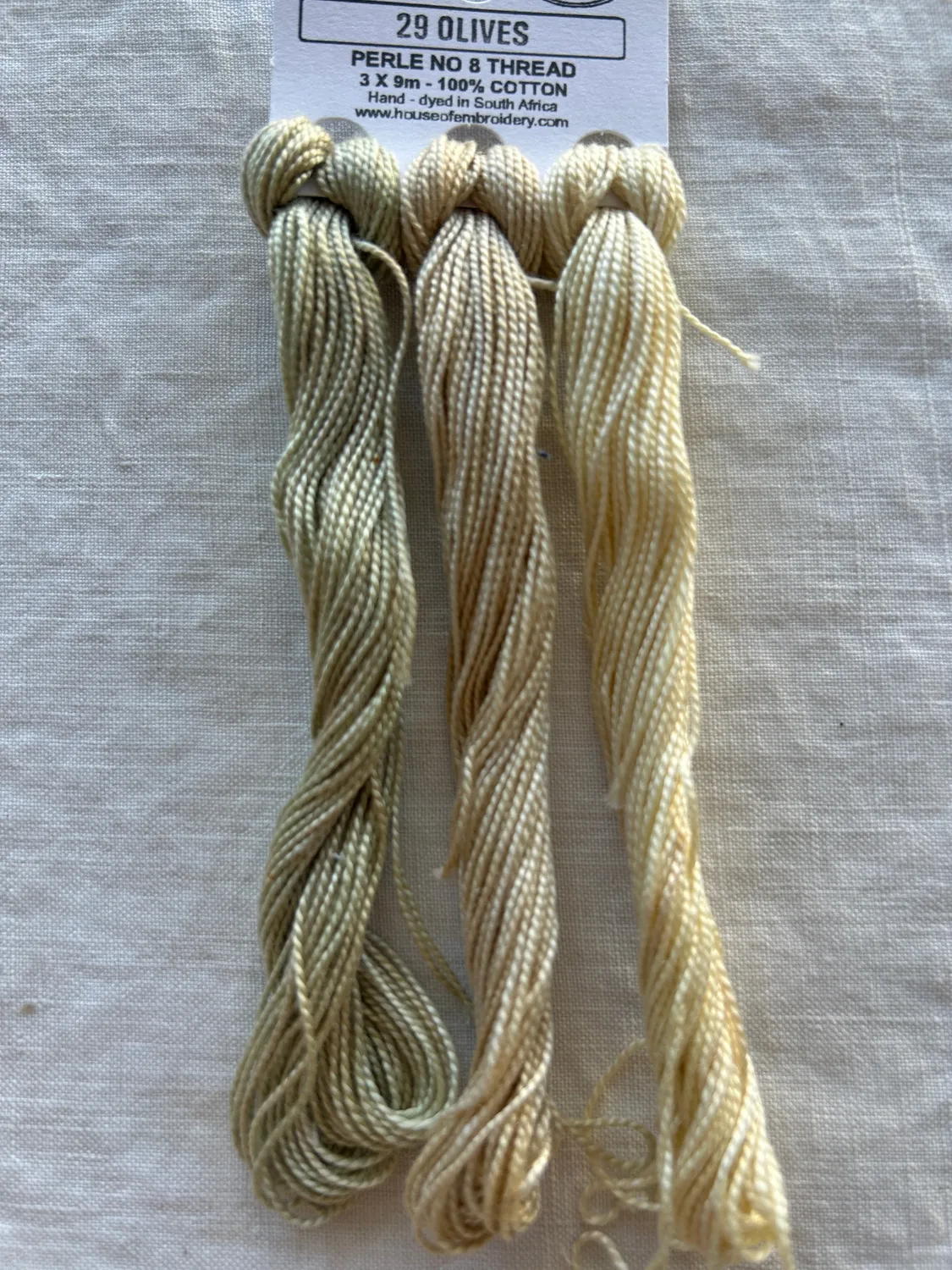 French General House of Embroidery Size 8 fil broderie coton triple