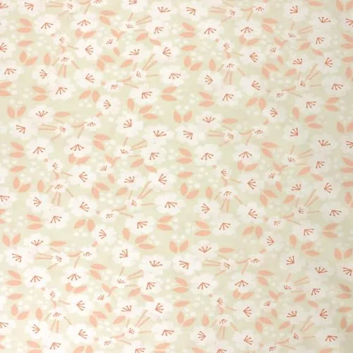 Tissushop Fleurs du Japon popeline coton 1,5 m 160 cm
