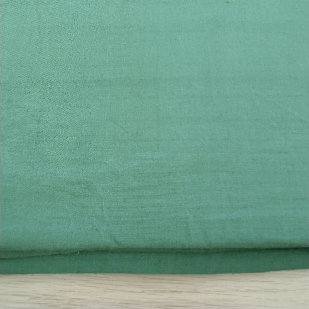 Tribu Indigo tissu coton bio vert 120g/m² au mètre