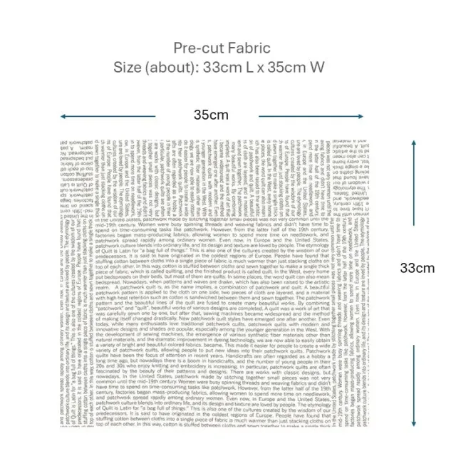 Yoko Saito 2026-05-A14 coupon coton lettres 33x35cm