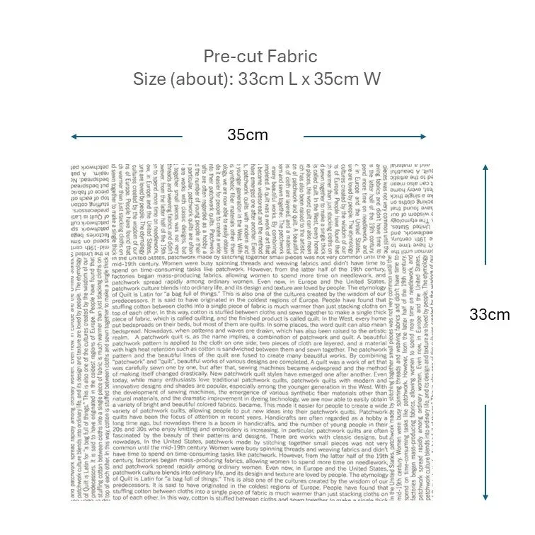 Yoko Saito 2026-05-A14 coupon coton lettres 33x35cm