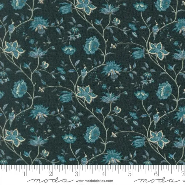 French General La Maison Bleu 36164 15 tissu coton bleu au mètre