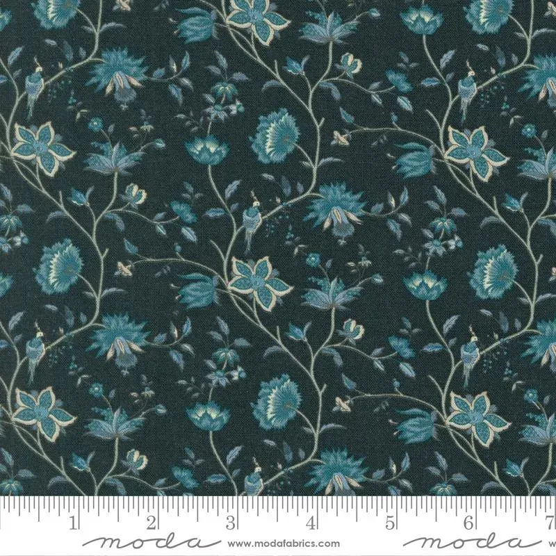French General La Maison Bleu 36164 15 tissu coton bleu au mètre