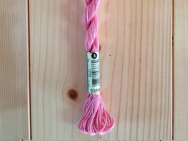 La Croix et La Manière Coton perlé n°5 Rose nacré fil 25 m