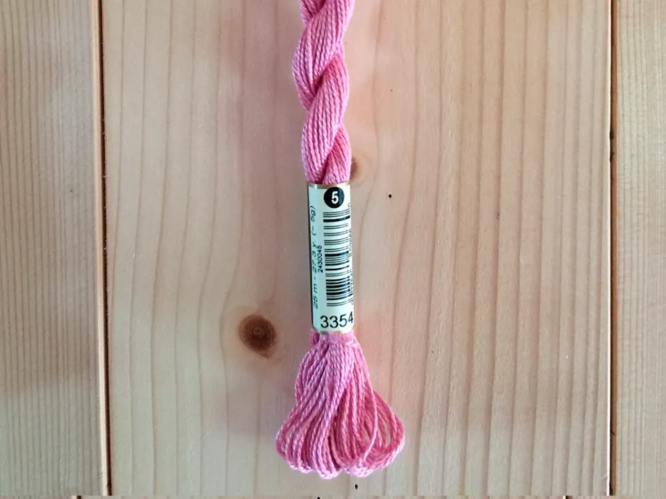 La Croix et La Manière Coton perlé n°5 Rose nacré fil 25 m