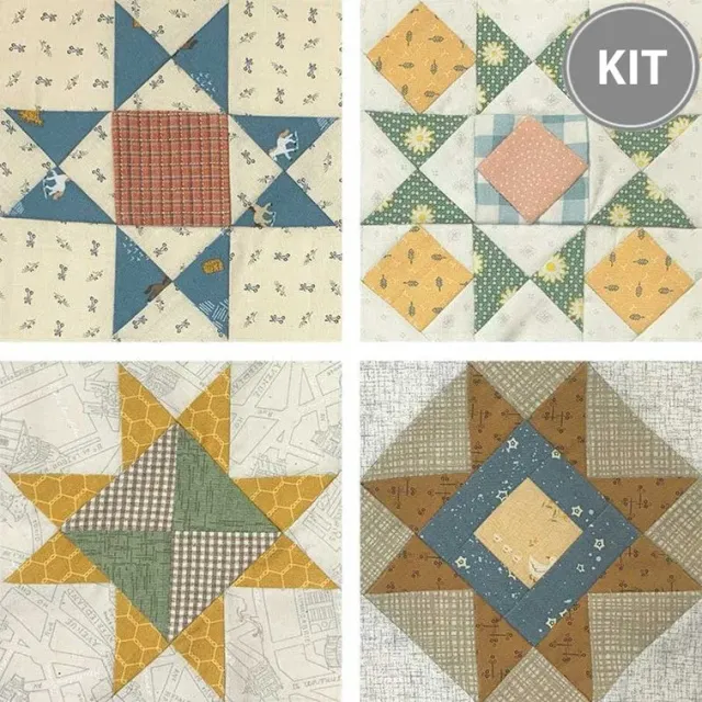 Yoko Saito Star Sampler Quilt 1 kit patchwork étoiles