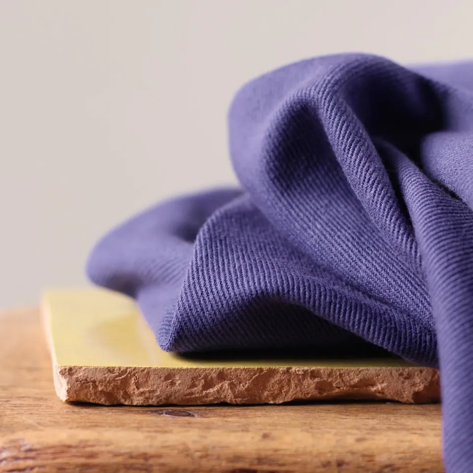 La Maison Naïve Gabardine Twill Lourde coupon tissu indigo