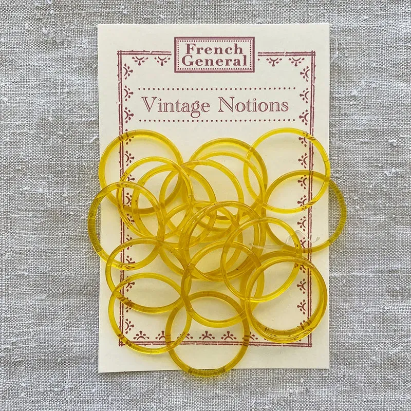 French General Saffron anneaux verre bijoux safran lot 18