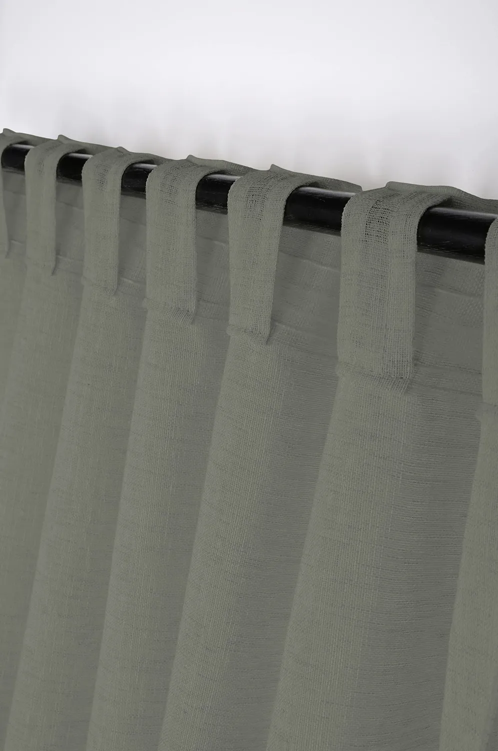 STOF Madrid voile 140x260 cm kaki polyester effet lin