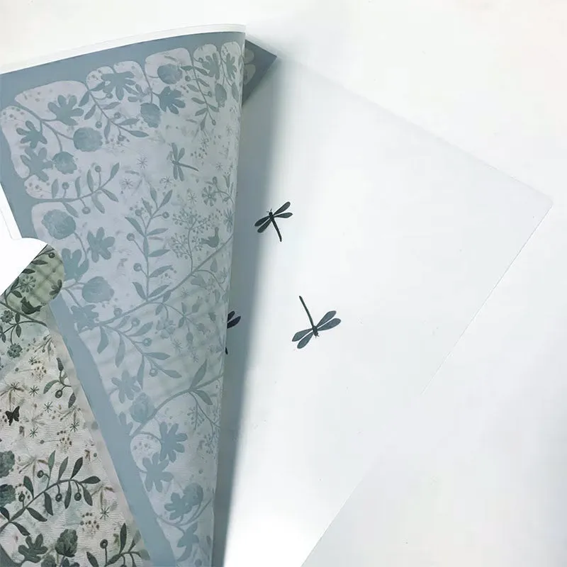 Yoko Saito Quilt Party pochette plastique A4 libellule bleue