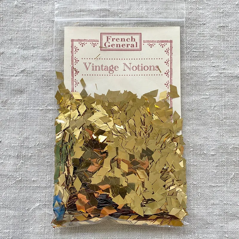 French General Vintage Sequins Gold Diamond sequins or x1000