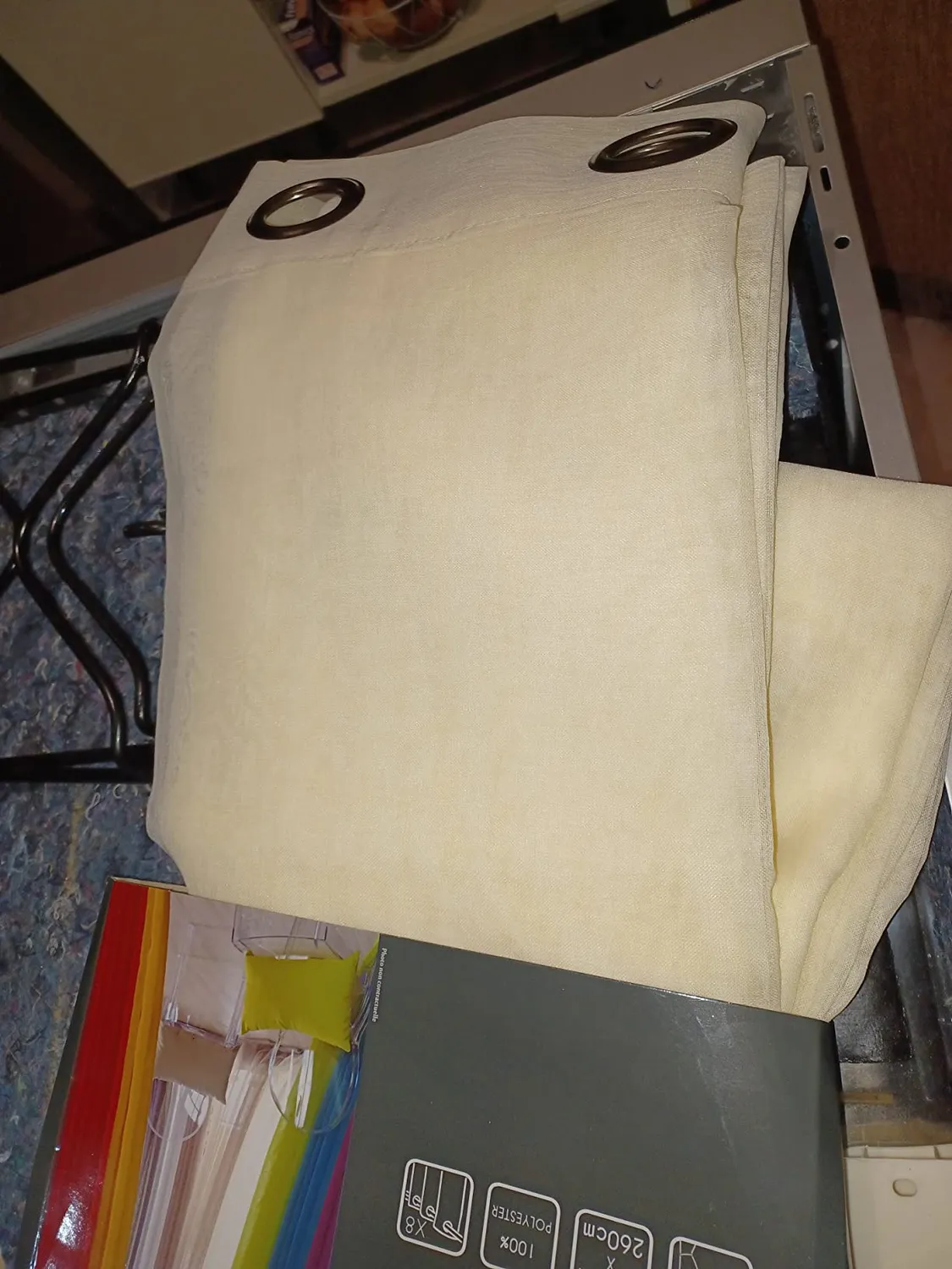 Stof Monna voilage lin 135x260 cm polyester fin