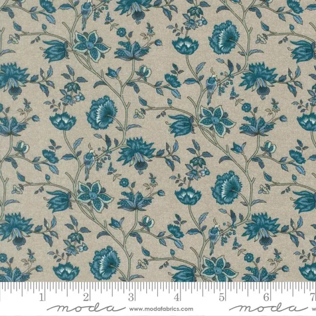 French General La Maison Bleu 36164 12 tissu coton bleu