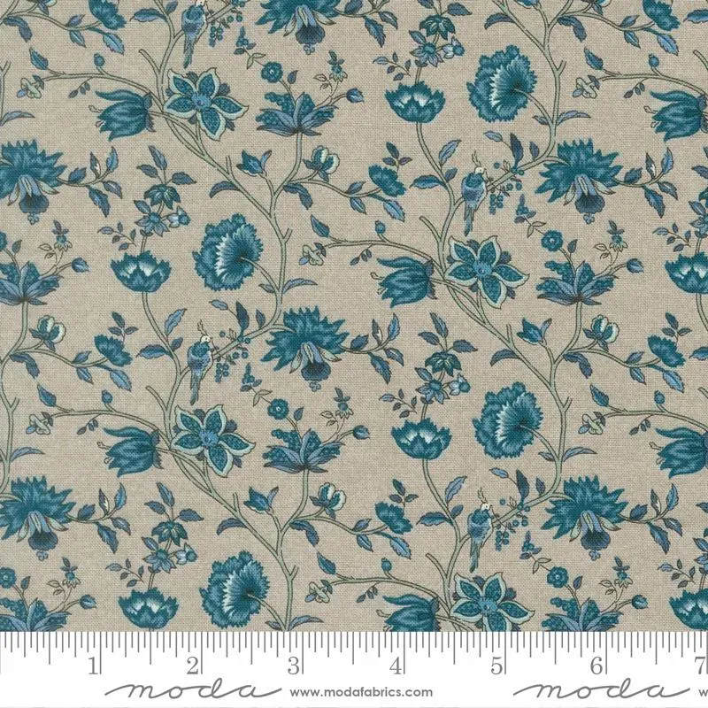 French General La Maison Bleu 36164 12 tissu coton bleu