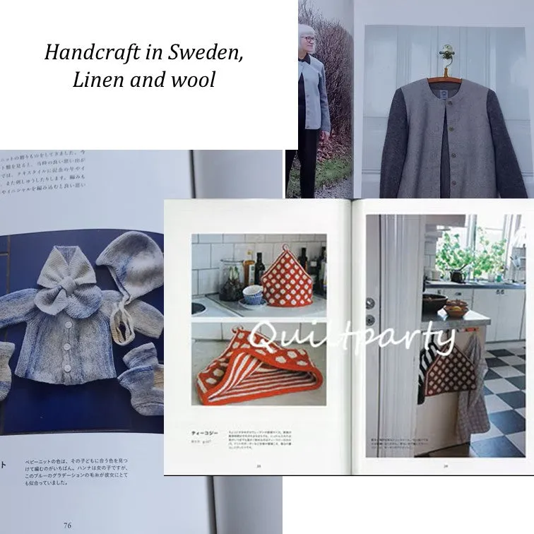 Yoko Saito Handcraft in Sweden livre lin et laine