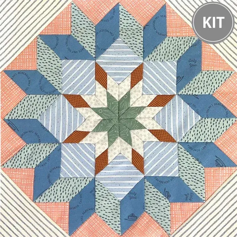 Yoko Saito Star Sampler Quilt 3 kit étoile 30 cm