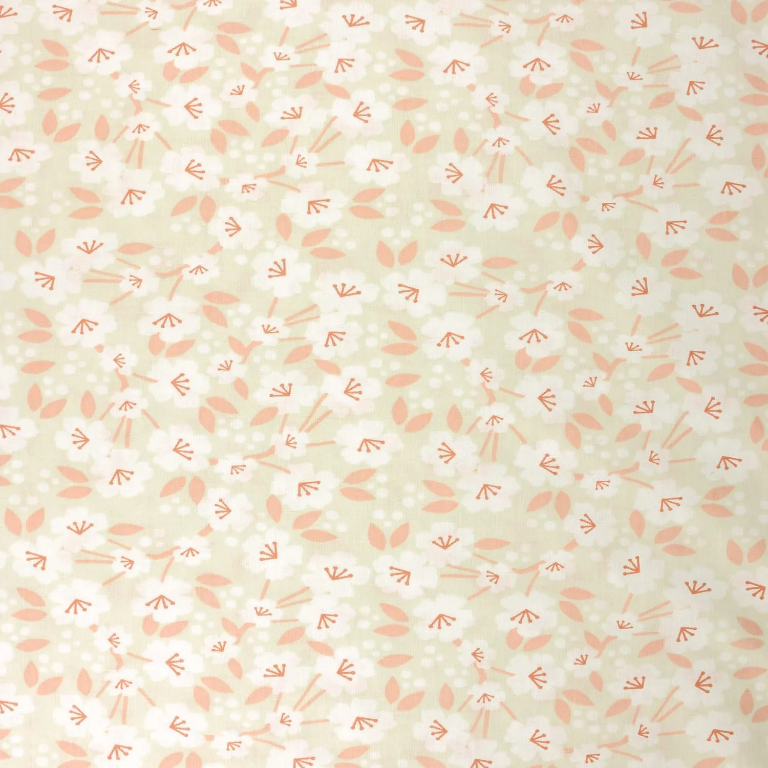Tissushop Fleurs du Japon popeline coton 1,5 m 160 cm