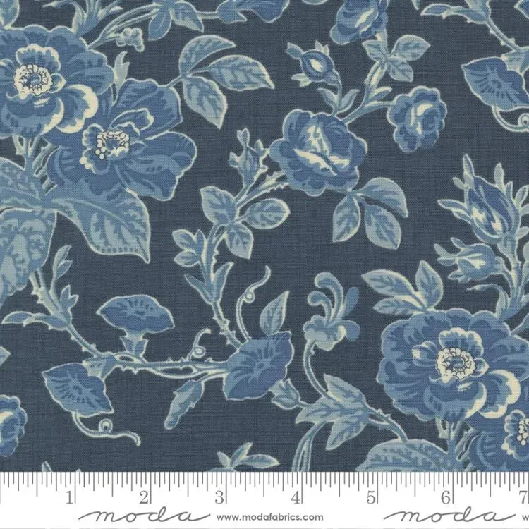 French General Bleu de France tissu coton 13931 17 au mètre