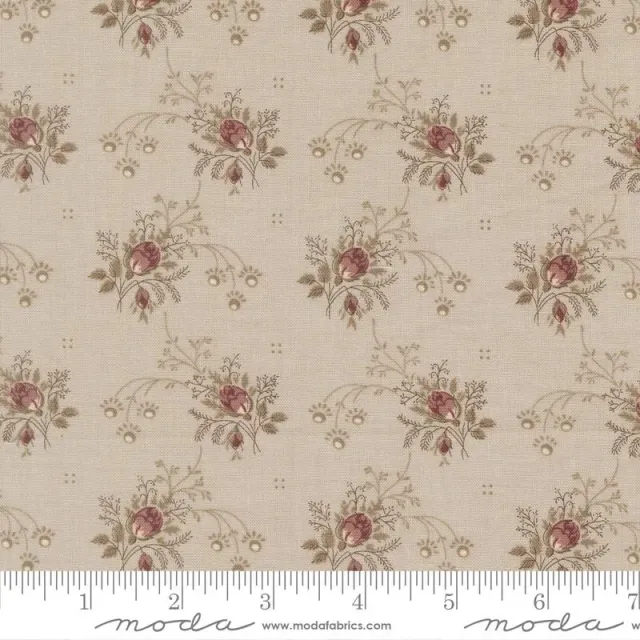French General Fleur de Paris tissu coton smoke 13994 15