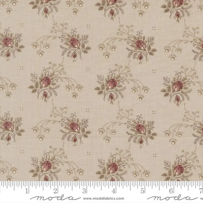 French General Fleur de Paris tissu coton smoke 13994 15