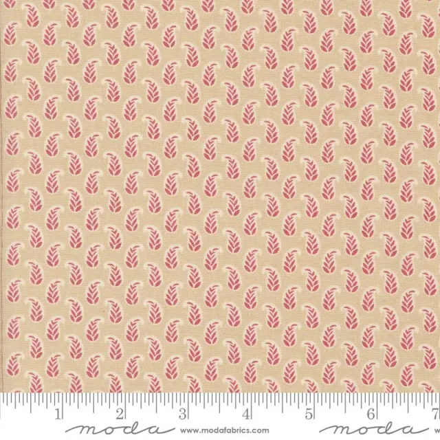 French General Rouenneries Trois 13967 18 tissu coton oyster