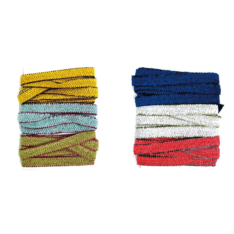 Yoko Saito Ruban chenille lot 3 couleurs 6 mm
