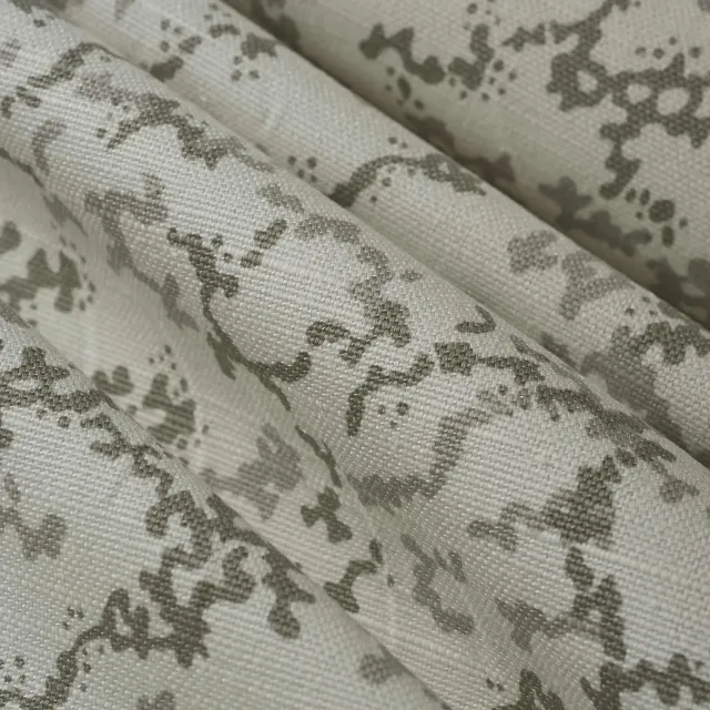 French General Amandine Charcoal tissu ameublement lin 137cm
