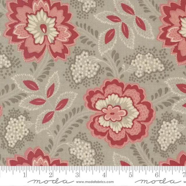 French General Chateau de Chantilly Roche tissu coton floral