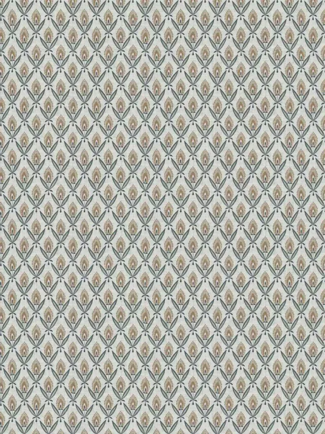 French General Jardin tissu ameublement Darcy La Mer lin