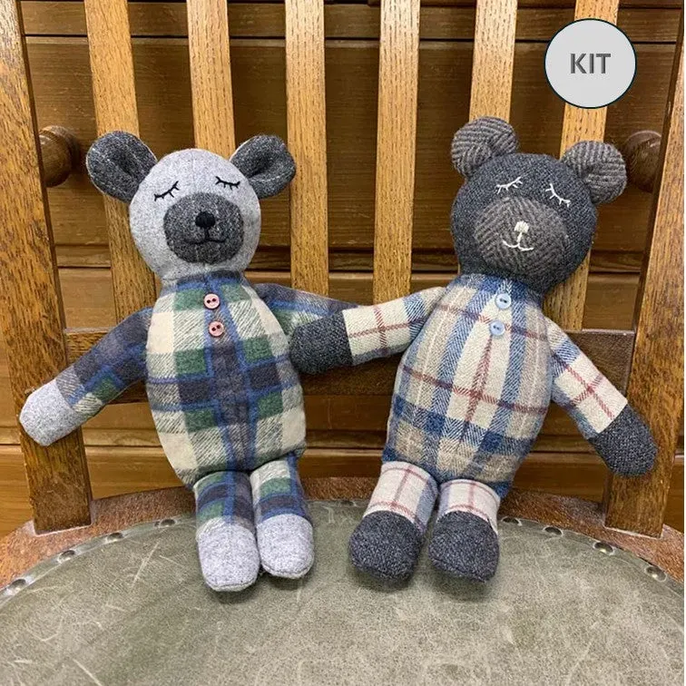Sleepy Bear vol.2 kit ours peluche tissu blanc 27 cm Yoko Saito