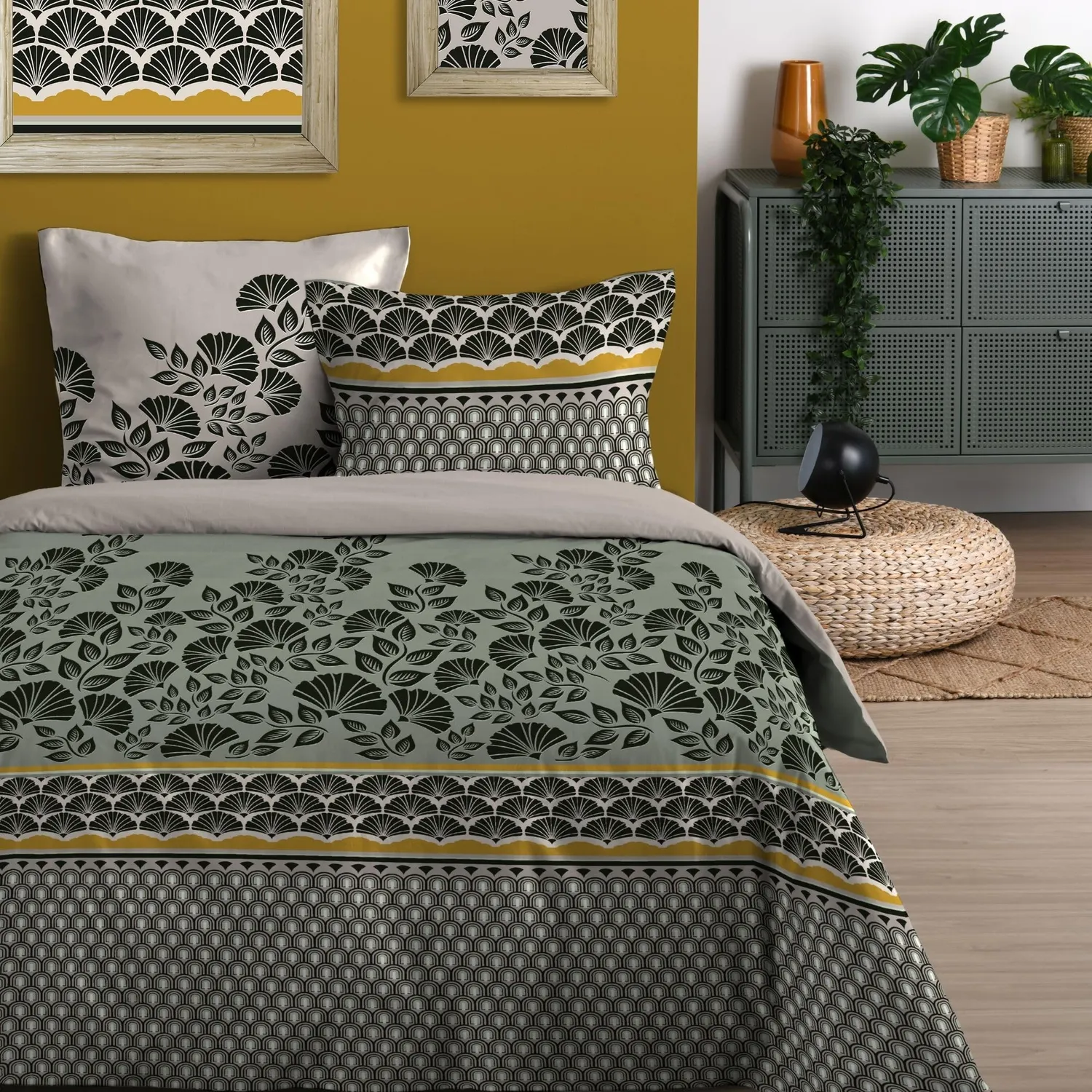 Stof Konni parure housse couette 240x220 vert