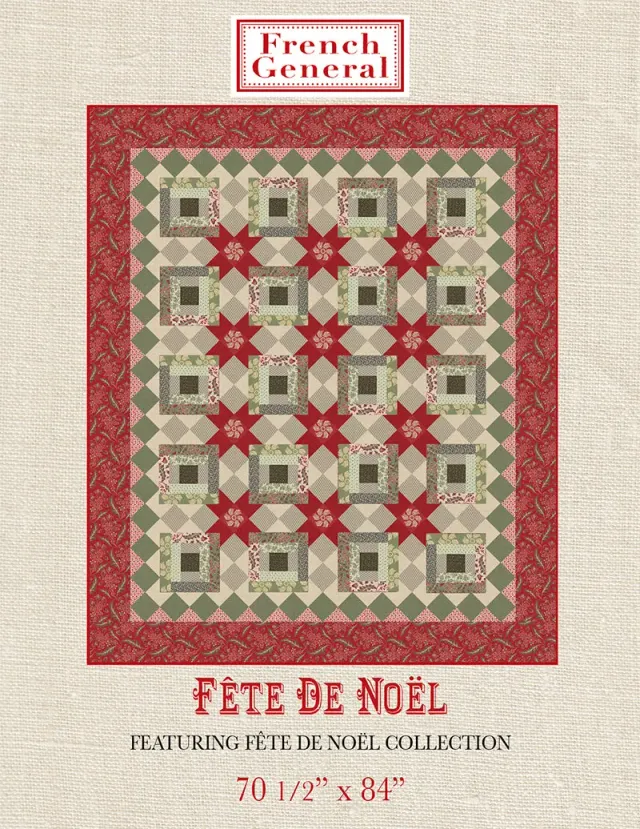French General Fete De Noel patron quilt instructions papier