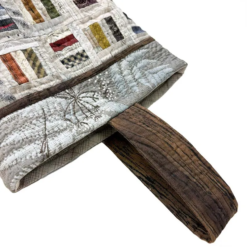 Yoko Saito Quilt Japan kit sac une anse log cabin cylindrique