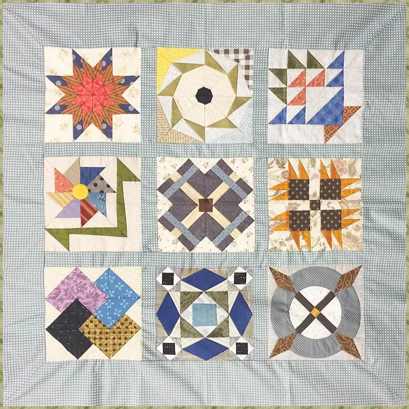 Sampler Quilt Débutant 3 patron panier May Basket 25 cm