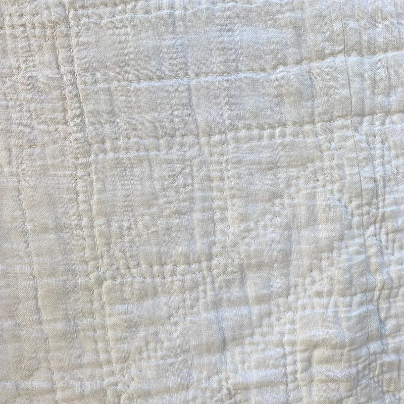 French General Dancing Square quilt ancien coton 165x196
