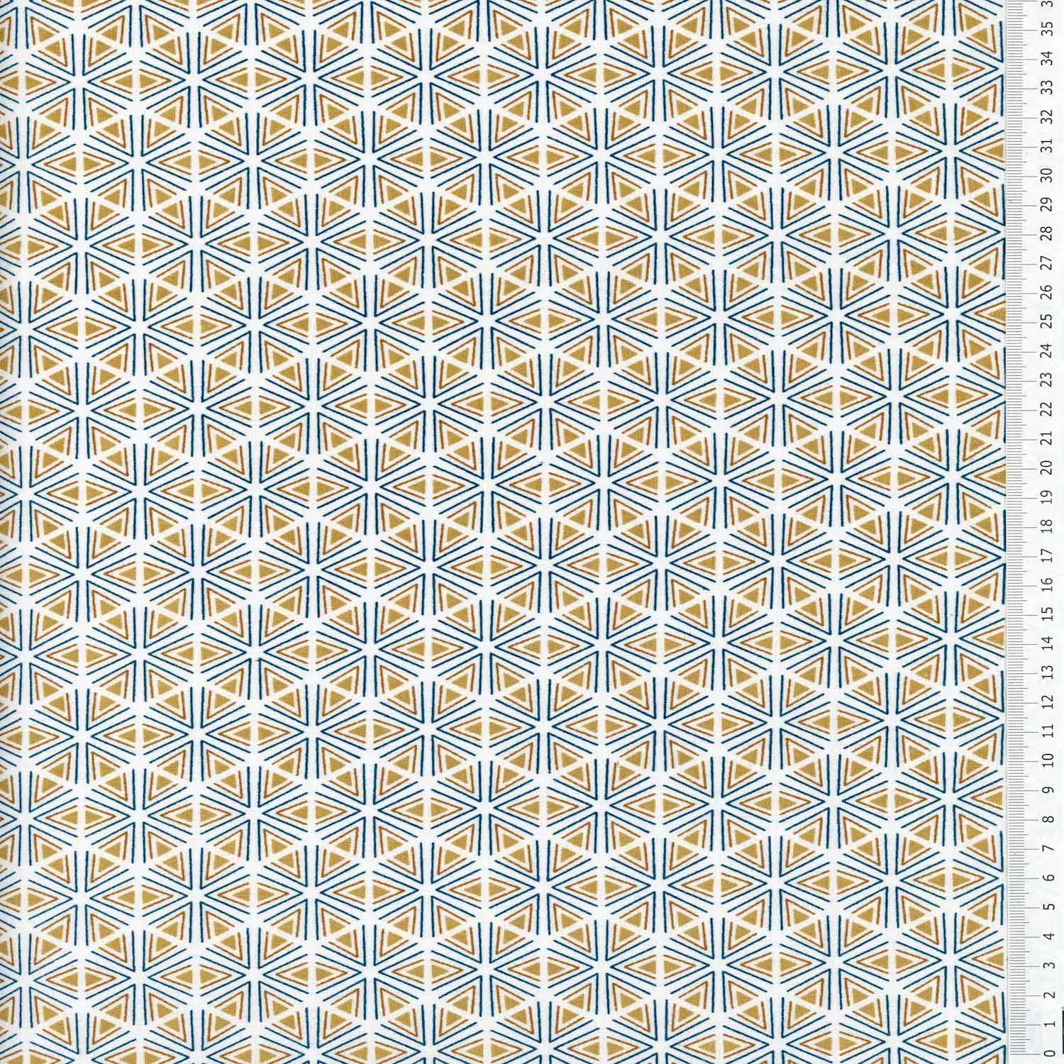 Tissushop Tripoli tissu popeline moutarde 1,5 mètre 160cm