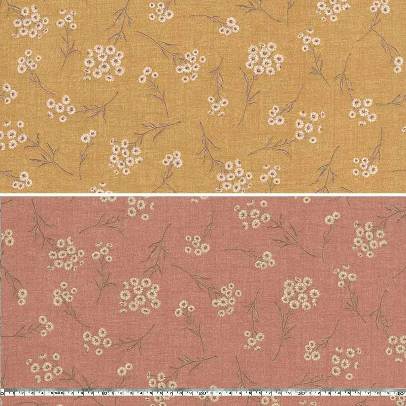 Yoko Saito Centenary 32 10746 tissu coton 33x35cm camomille